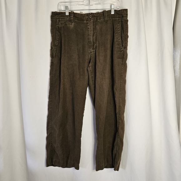 Banana Republic Other - Banana Republic‎ Linen Pants Brown Relaxed Loose Fit 34x30 Mens Drawstring